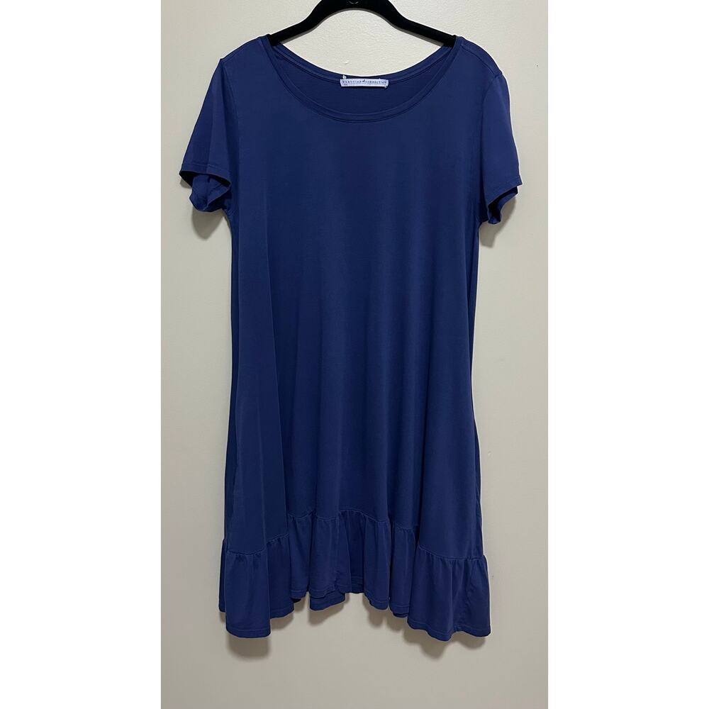Peruvian Connection Brigitte Dress Blue Size Small